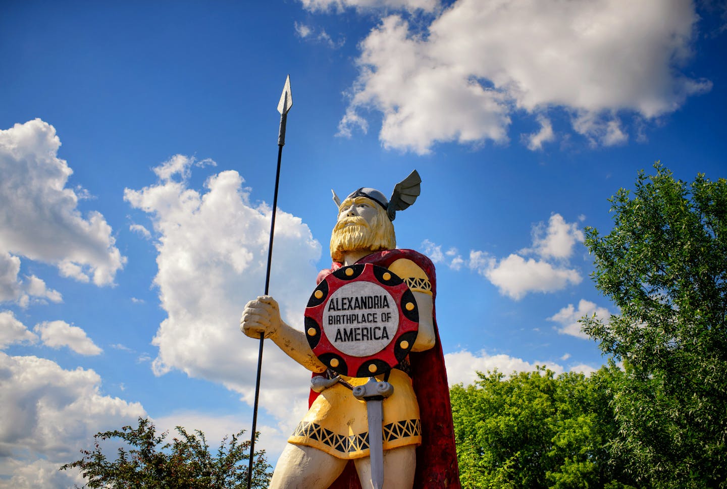 Alexandria mascot Big Ole reflects the local theory/legend that Norsemen visited the region before Columbus discovered America.