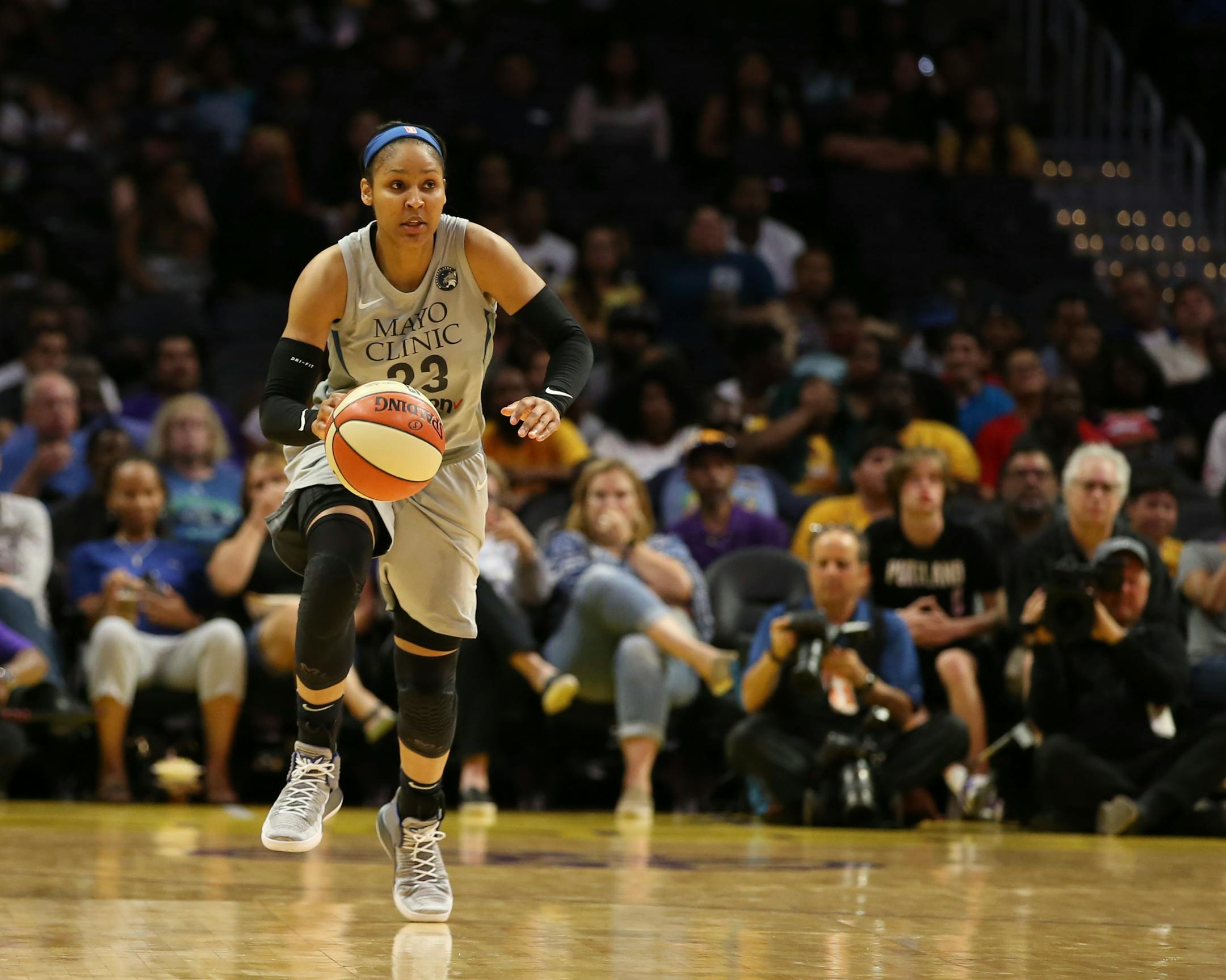 Lynx forward Maya Moore during Minnesota's game at Los Angeles on August 2