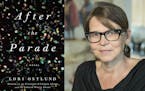 Lori Ostlund and the hardcover edition of "After the Parade."
