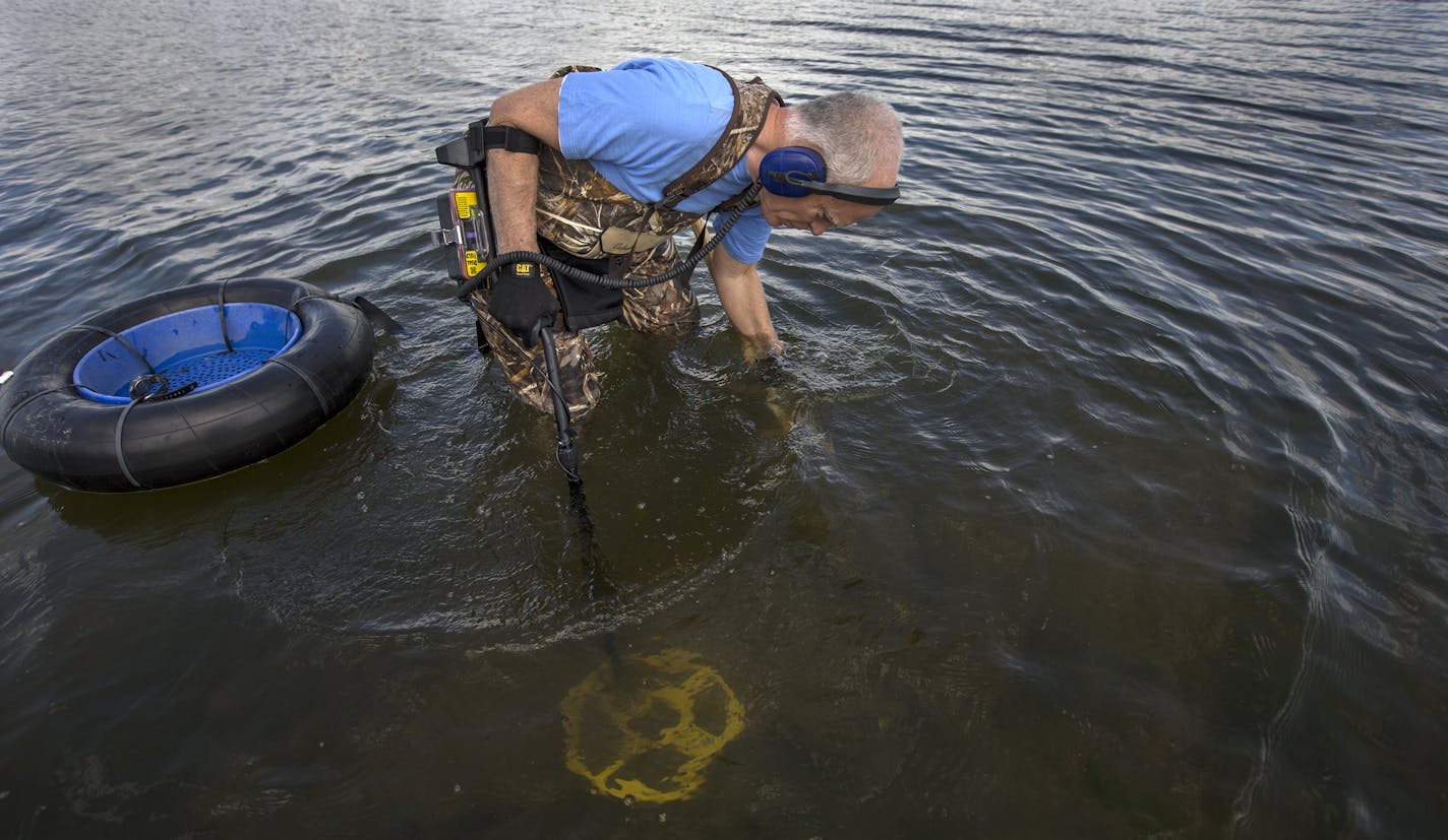 Reese Burnett of Woodbury recently combed Lake Phalen in St. Paul.