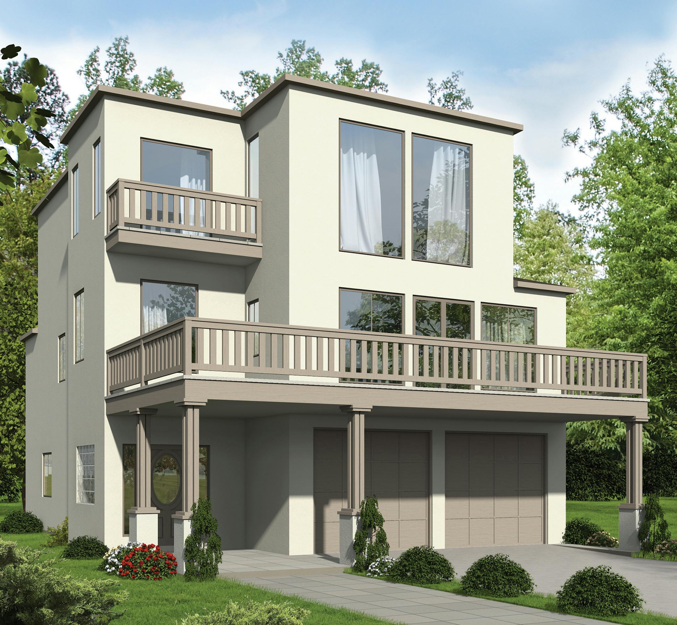 Home plan: Easygoing and modern