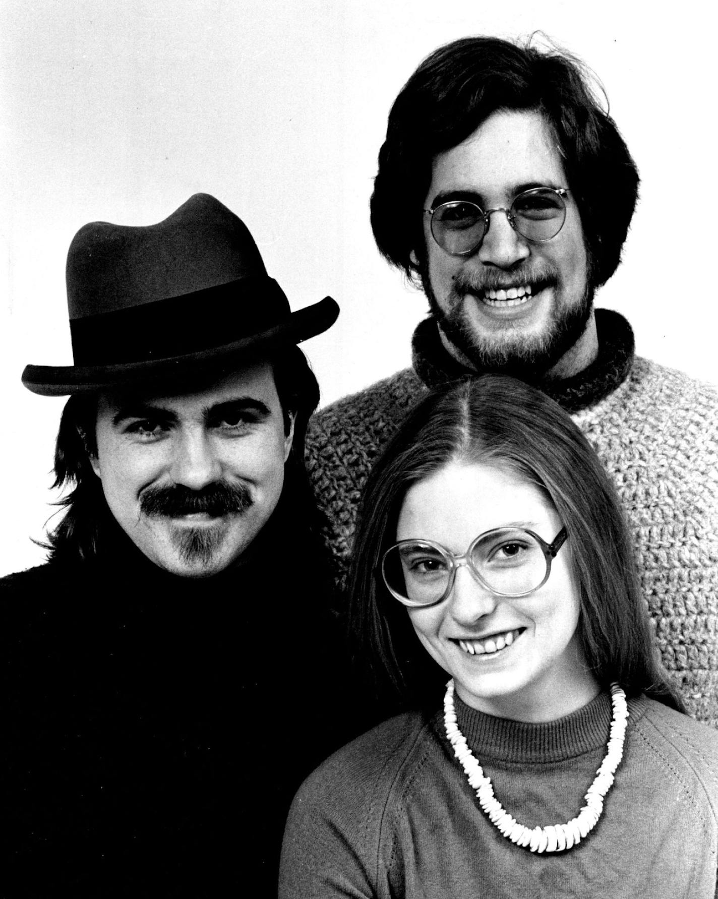 January 5, 1978 Members of the group called "Rio Nido," are Tim Sparks, left, Tom Lieberman, Prudence Madsen. Middle-aged music has come back and I can hum again. What's more, I heard three young people playing and singing tunes such as "Digga Digga Do," "Honeysuckle Rose," and "AH God's Children Got Rhythm," and they seemed as happy about it as I was. Listen for yourselves now at the Holiday Inn Downtown. Up in the dome is a group called Rio Nido. It sounds like "real neato" when they say it. S