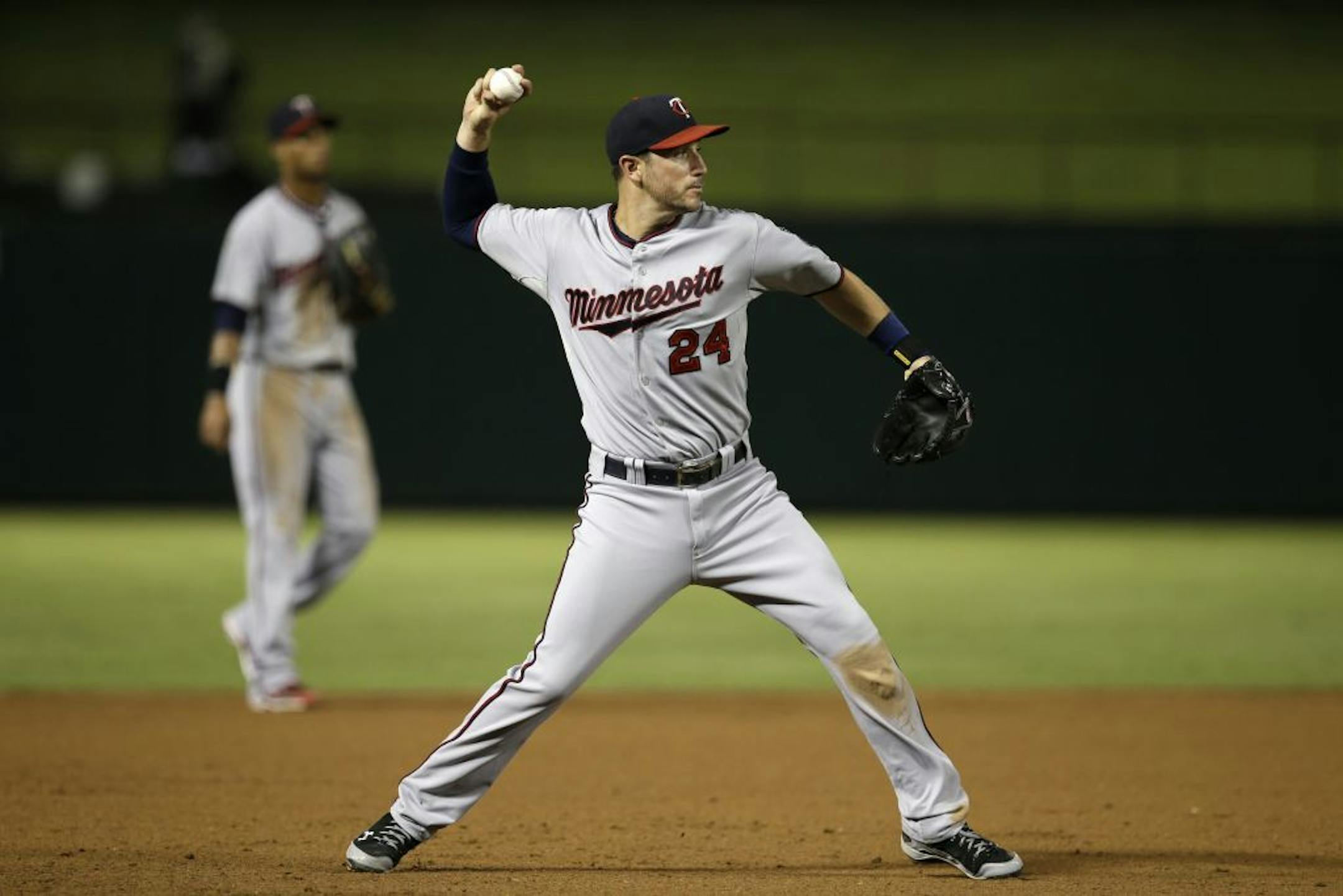 Minnesota Twins third baseman Trevor Plouffe (24)