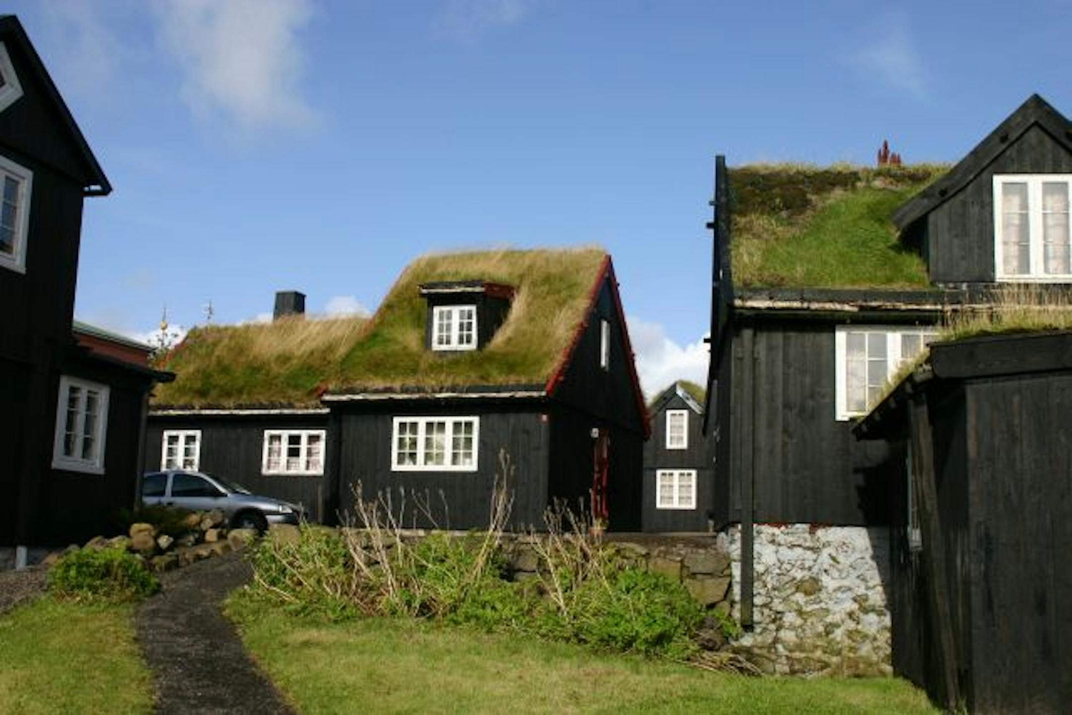 Old houses, near Tinganes, in old Torshavn.