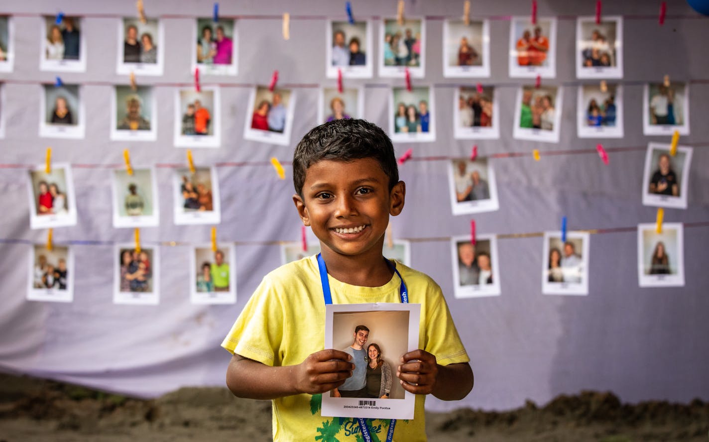 Photos from the WVUS Choosing Party event in Tongi AP, Tongi, Bangladesh. With Woodbury Lutheran Church. Fahin Parvej, 4, chose his sponsor from Woodbury Lutheran Church. Parvei said &#xd2;I feel like I know him!&#xd3;