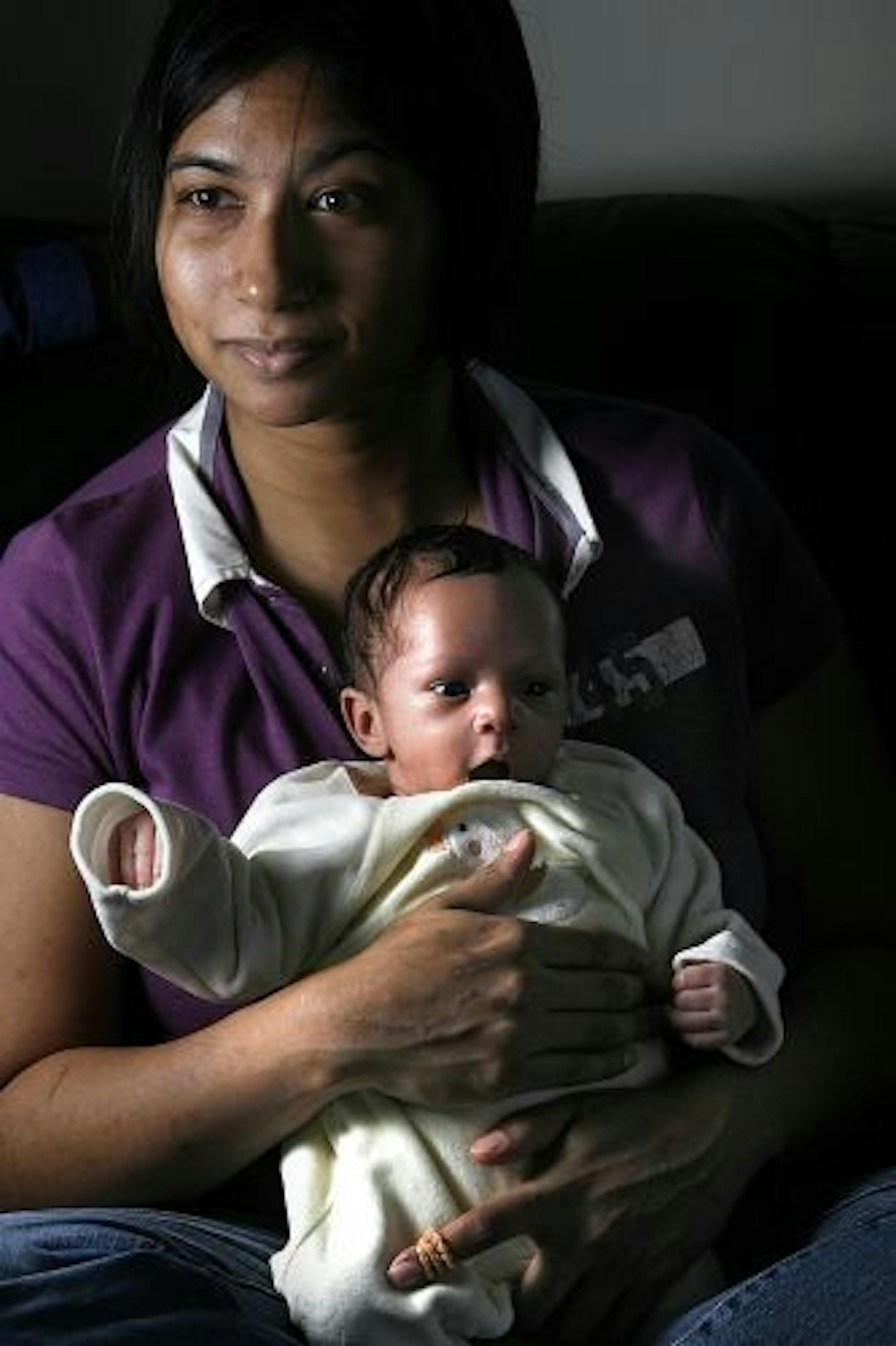 In pre-term labor, Krystal Thomas drove to the hospital during the Christmas Eve storm with her three kids in the car. Zach Jr. was born in the hospital parking lot, in the car