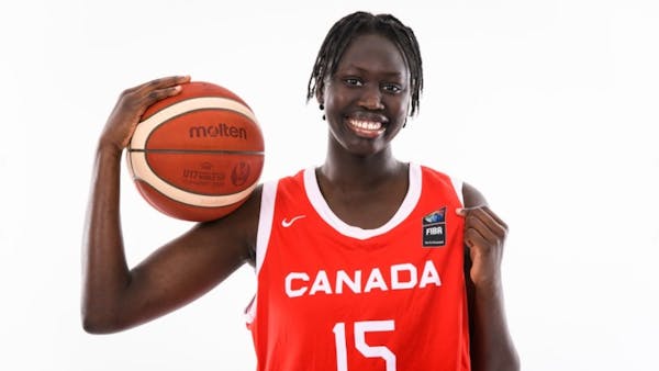 Ajok Madol played on Canada’s U17 national team that reached the semifinalsat the FIBA World Cup.