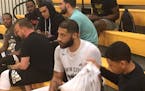 Royce White after Monday's game in the Twin Cities Pro Am Summer League. Photo/Michael Rand