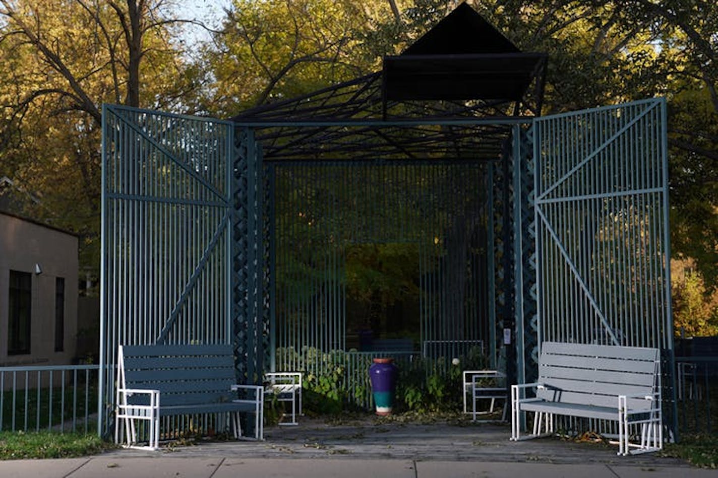 A pocket park in Wayzata.