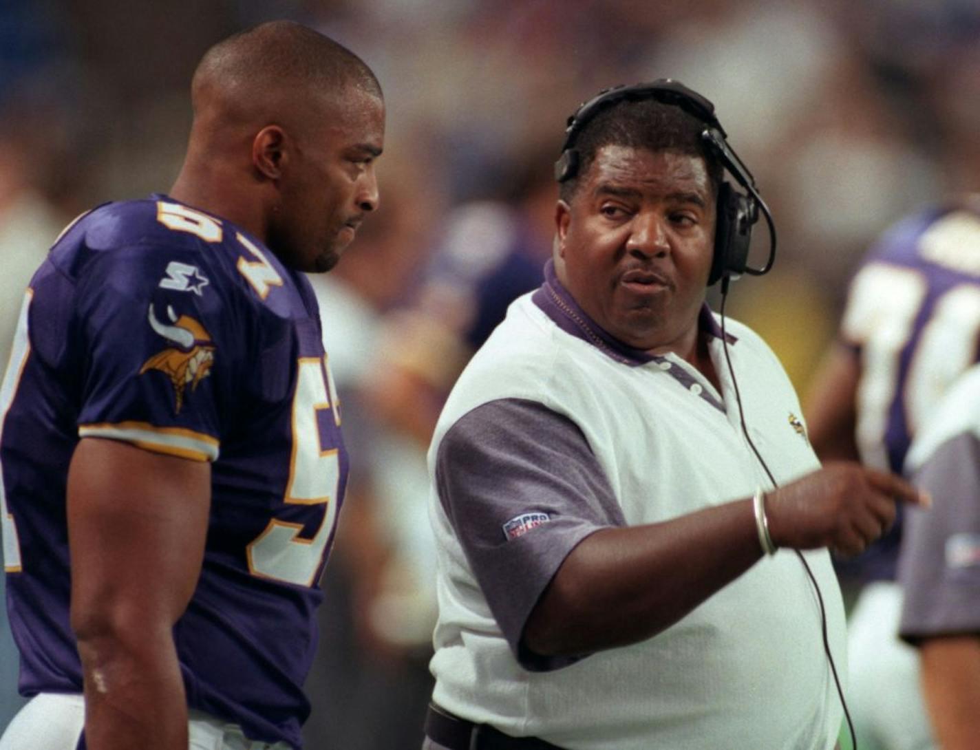 Dennis Green (right)