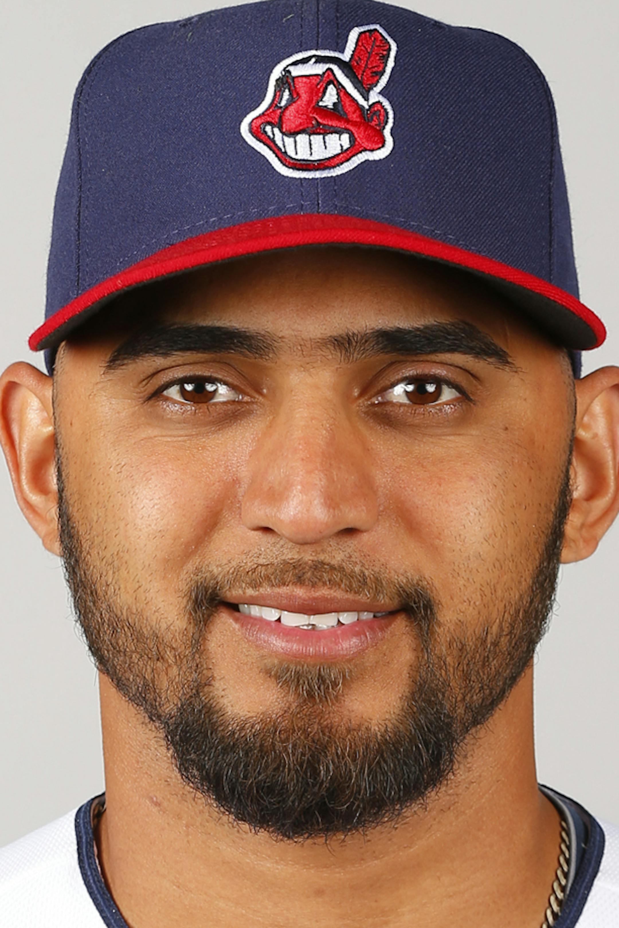 This is a 2014 photo of Danny Salazar of the Cleveland Indians baseball team. This image reflects the 2014 active roster as of Feb. 24, 2014 when this image was taken in Glendale, Ariz. (AP Photo/Paul Sancya) ORG XMIT: AZPS242