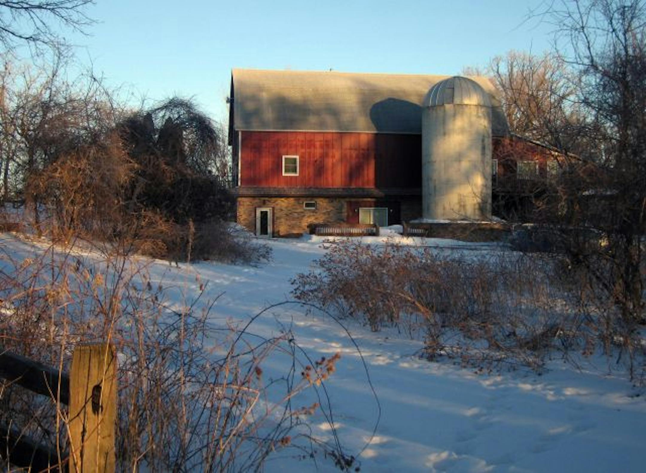 Near Birdwing's lodge, a red barn has been converted into eight guest suites.