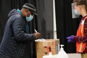 James Page turned in a COVID test after touring the Minneapolis Convention Center testing facility. The FDA says some tests carry a slight risk of ina