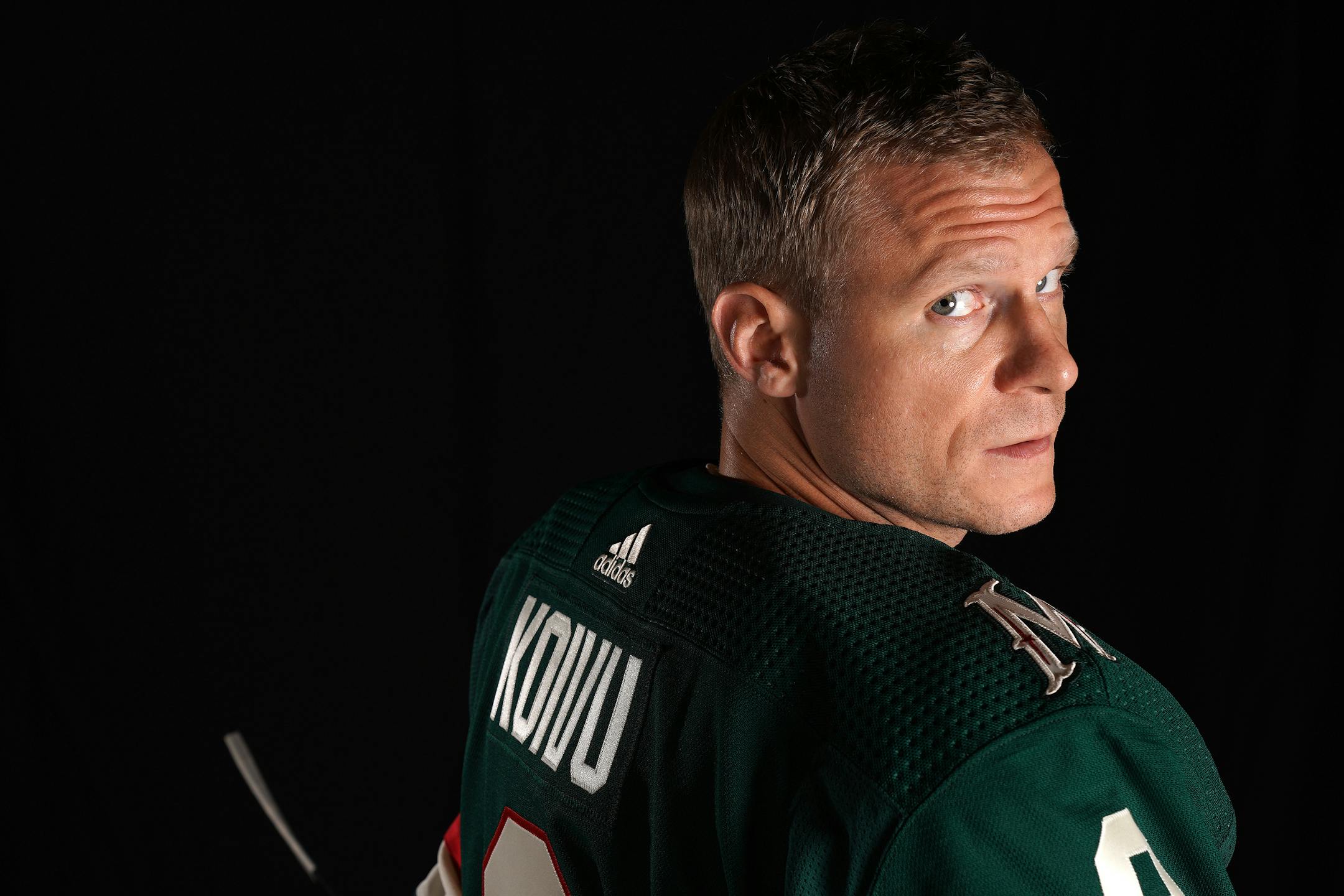 Captain Mikko Koivu practiced with the Wild on Monday for the first time since injuring a knee in February.