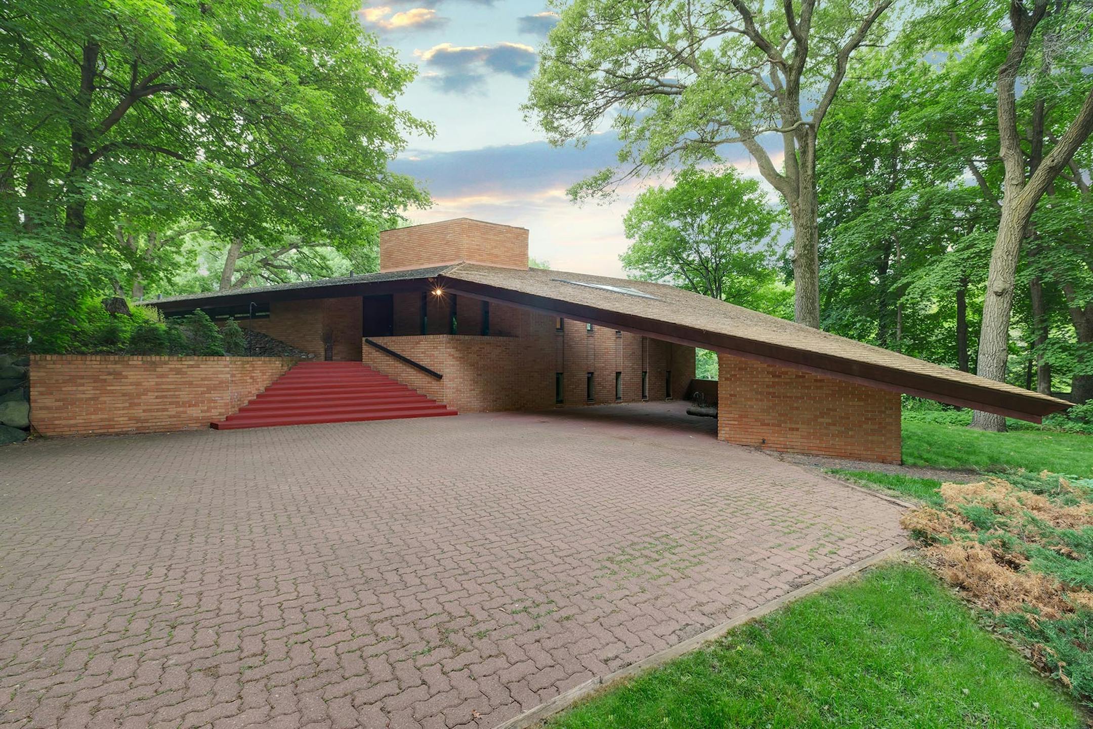 This rare Frank Lloyd Wright house in St. Louis Park – just one of a dozen Wright houses currently on the market nationwide - is on the market for $1.495 million.
Photos by LANDMARK courtesy of the Berg Larsen Group of Coldwell Banker Burnet