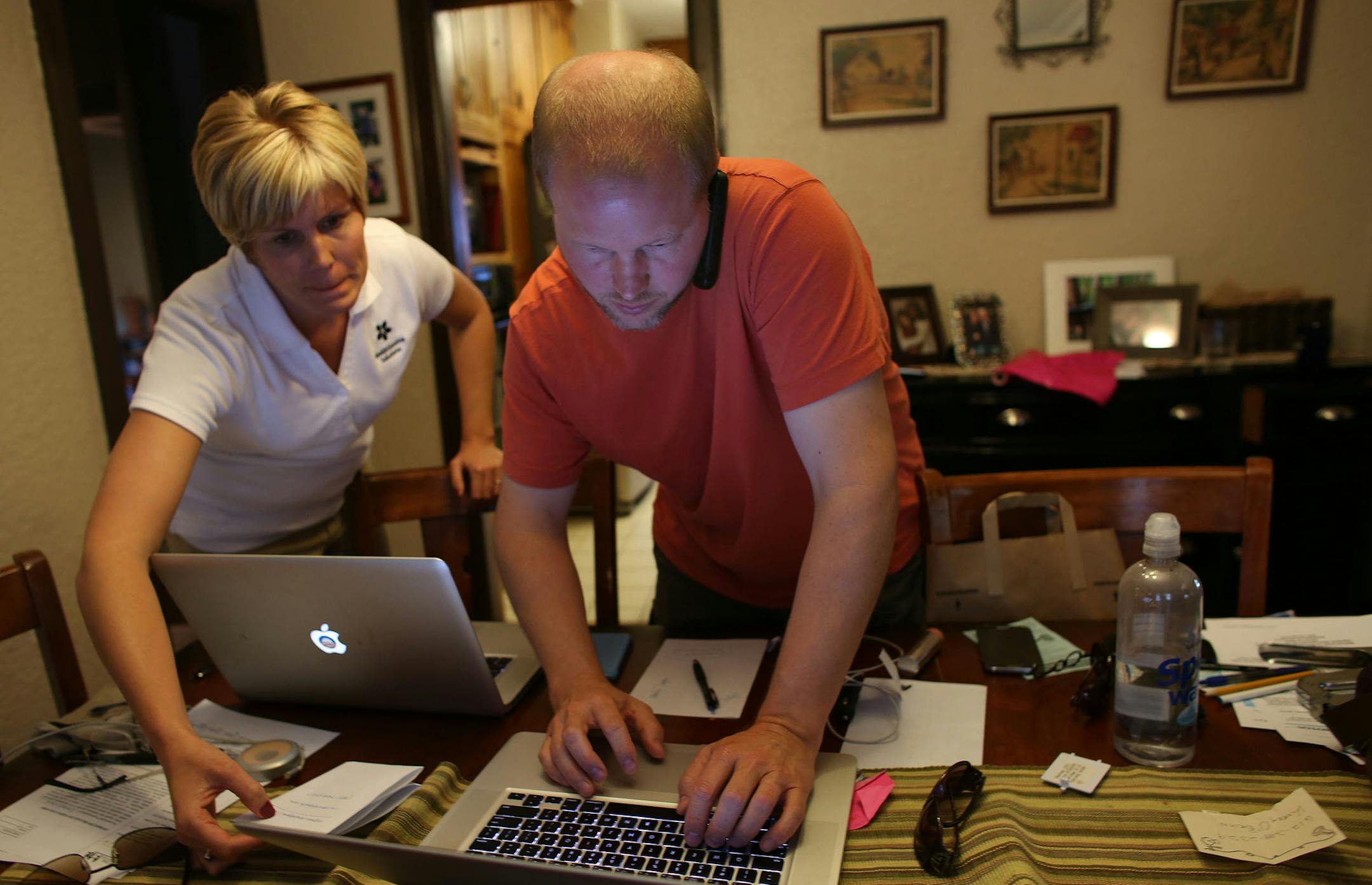 Chris Heagle and Julie Broberg, uncle and aunt of Isabel Ward, worked email and social media to get the word out on their missing niece in Minneapolis.