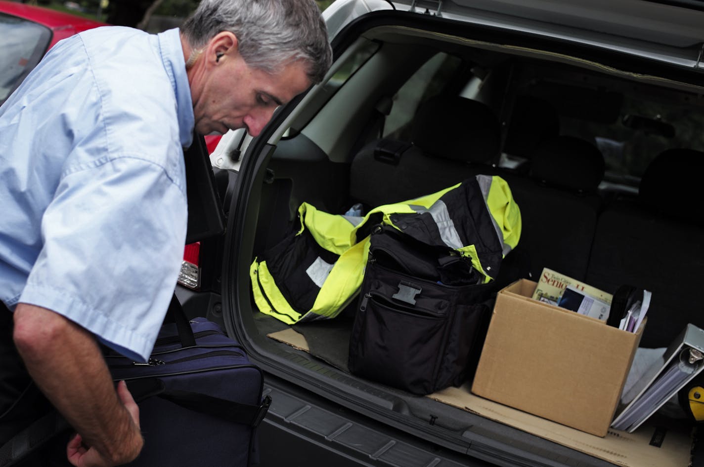 O&#x2019;Brien arrives in a nondescript SUV when he tends to patients dealing with mental-health issues.