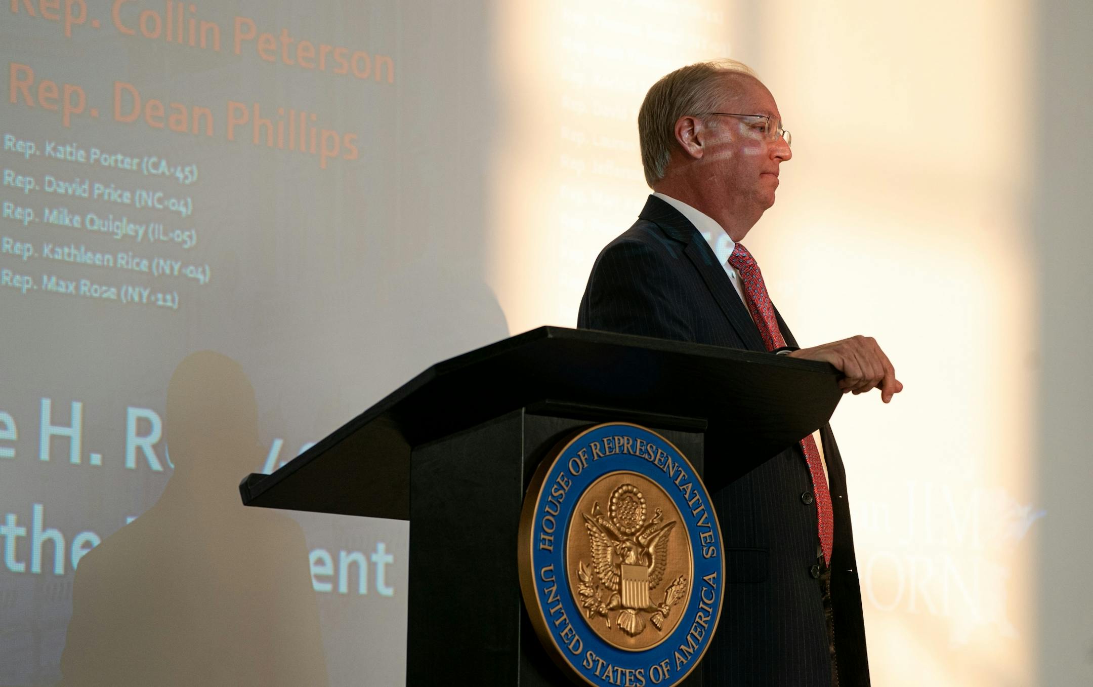 U.S. Rep. Jim Hagedorn held a town hall at Owatonna Middle School.