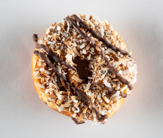 Samoa cookie doughnut from Thirsty Whale Bakery.