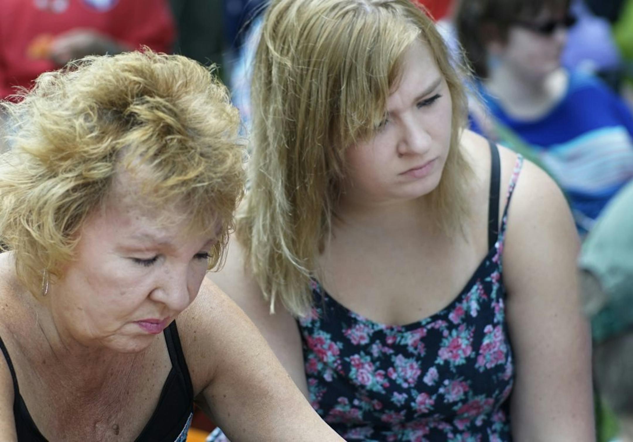 Jennifer Chawla and her daughter Olivia Richardson observed a moment of silence for those killed in the Orlando tragedy. Jennifer who has two siblings who are gay, said what happened there was "very tragic, scary, and sad." They were at at Brookview Park as part of Golden Valley's Pride weekend.