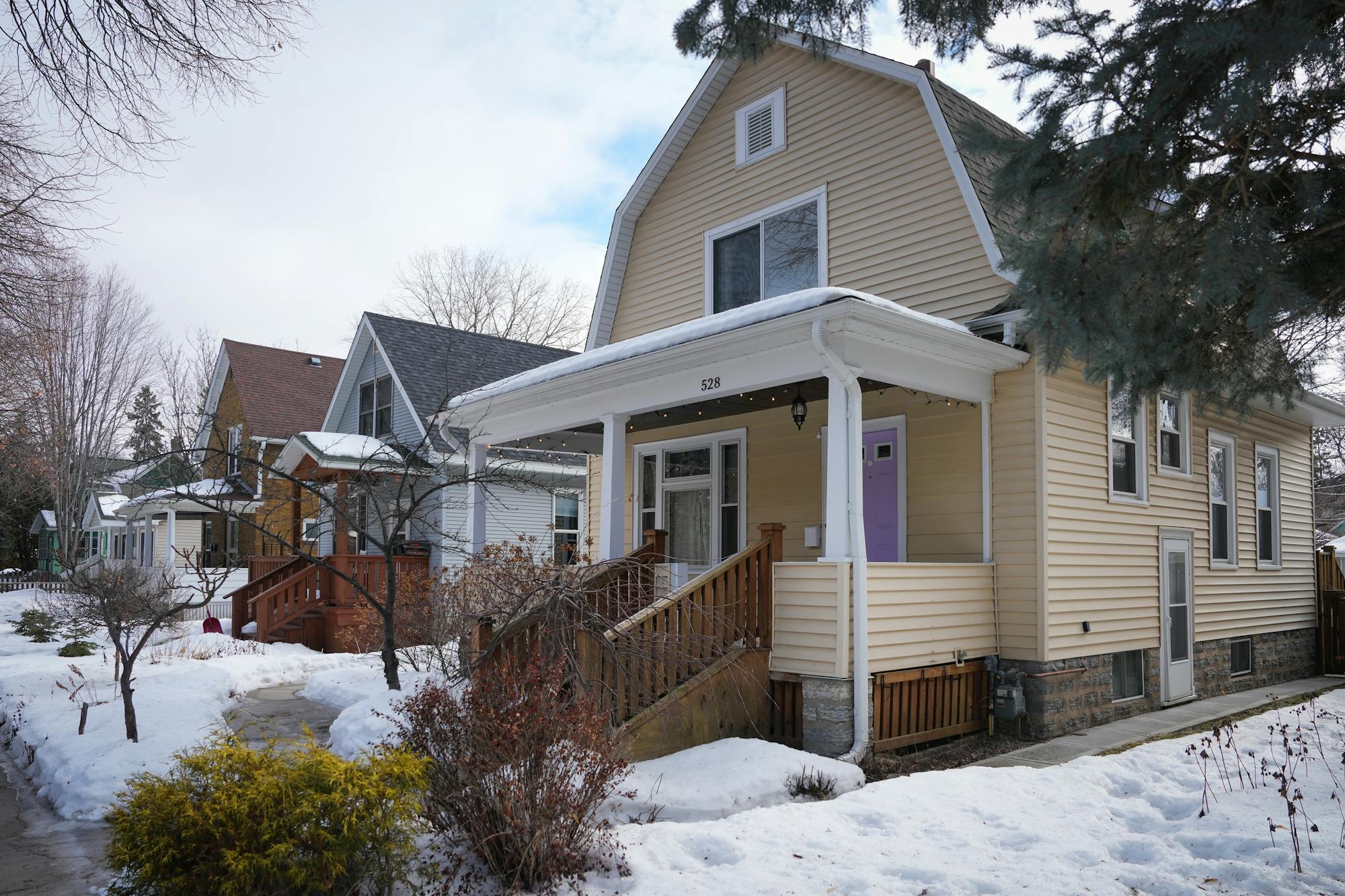 A row of houses in West 7th.