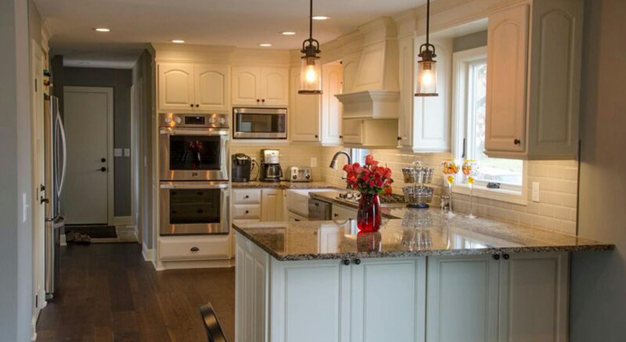 Steve and Chelsea Ribnick of Bloomington also remodeled their home to create an open-concept floor plan.