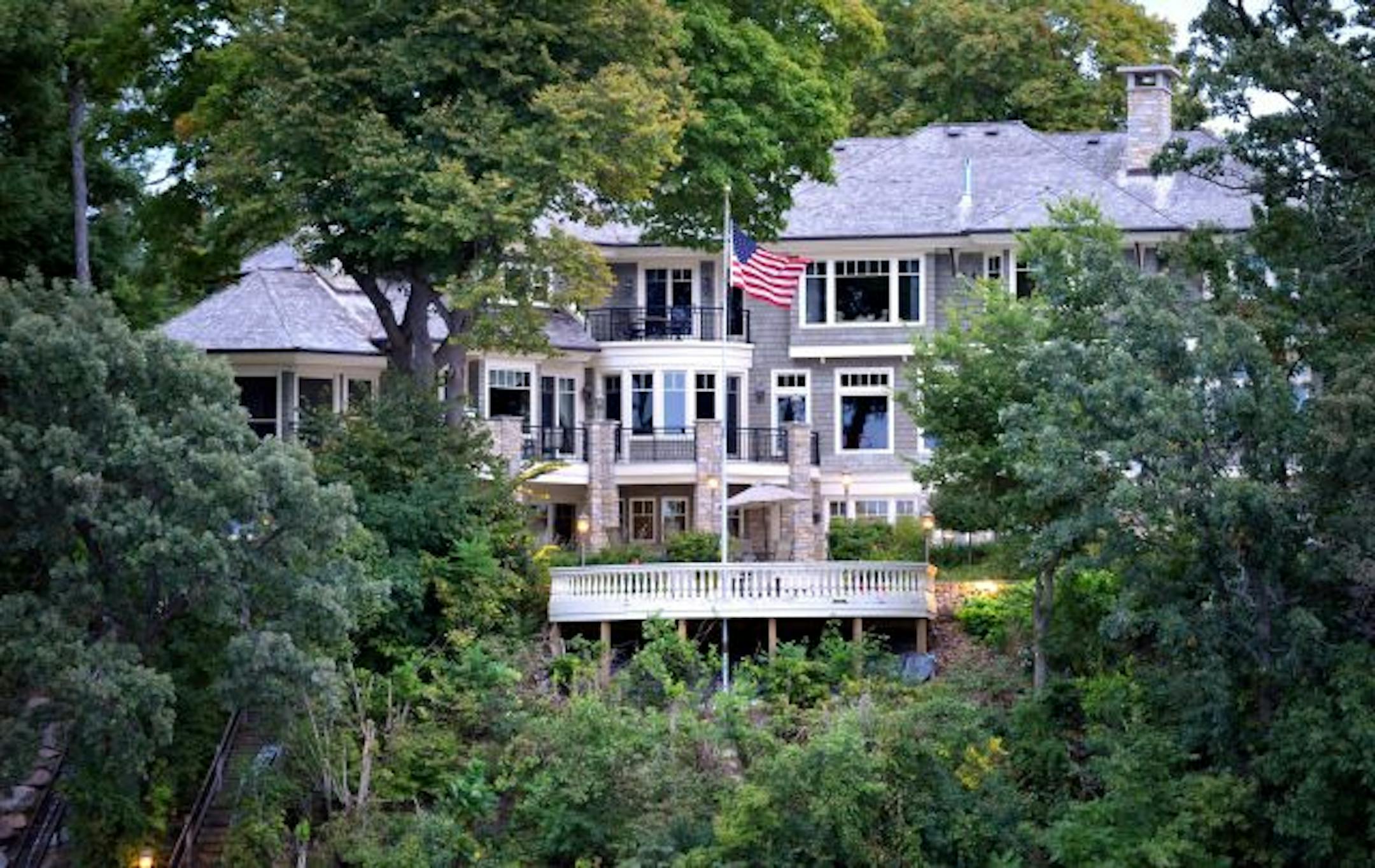 The view from Lake Minnetonka of the former home of Wayzata businessman Tom Petters. While Leavenworth is not quite the feared destination it once was, Petters is unlikely to confuse it with his former lakeside digs. Petters will share the medium-security Leavenworth prison with about 1,300 other criminals.