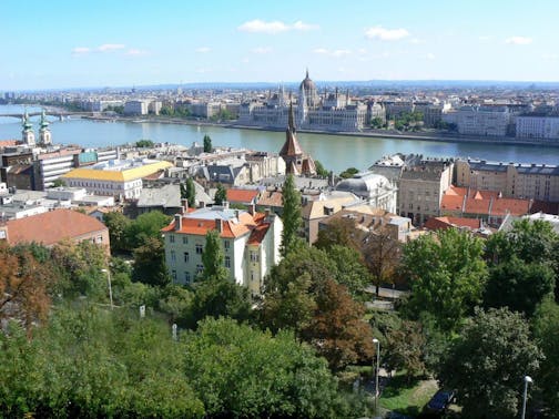 Pest from the Buda side: Budapest, Hungary.