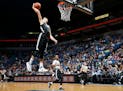 Zach LaVine dunked during a team scrimmage in October. LaVine is the reigning NBA slam dunk champion.