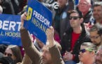 Thousands of opponents of Indiana Senate Bill 101, the Religious Freedom Restoration Act, gathered on the lawn of the Indiana State House to rally aga