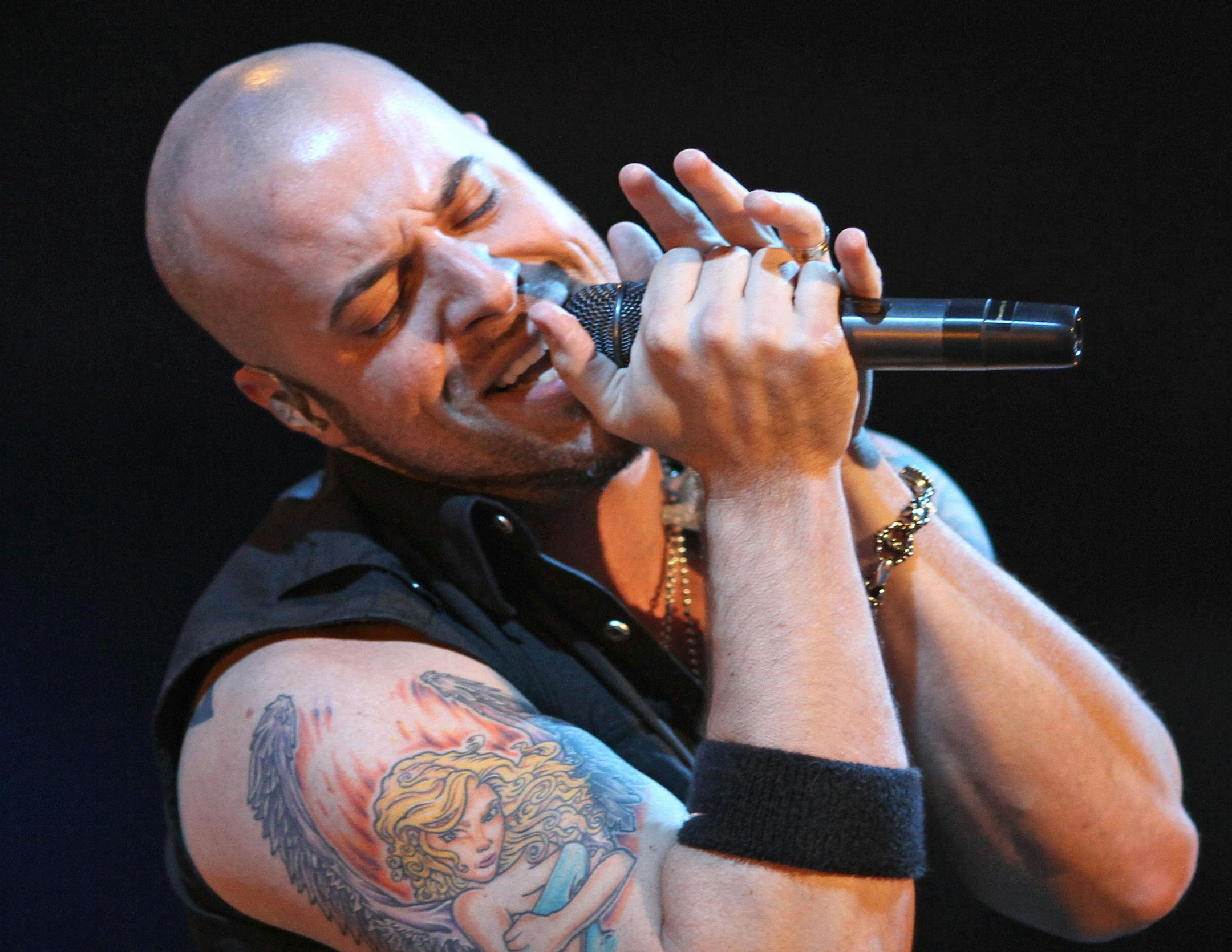 BRUCE BISPING • bbisping@startribune.com Minneapolis, MN., Wednesday, 5/19/2010] Chris Daughtry performed at the Target Center.