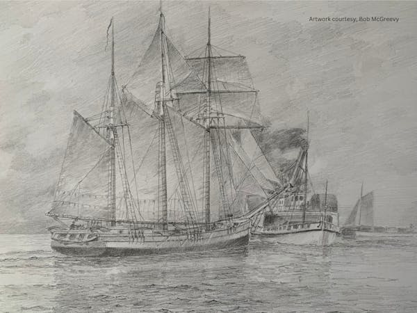 Nucleus, a barquentine that sank in Lake Superior in 1869, has been discovered. 