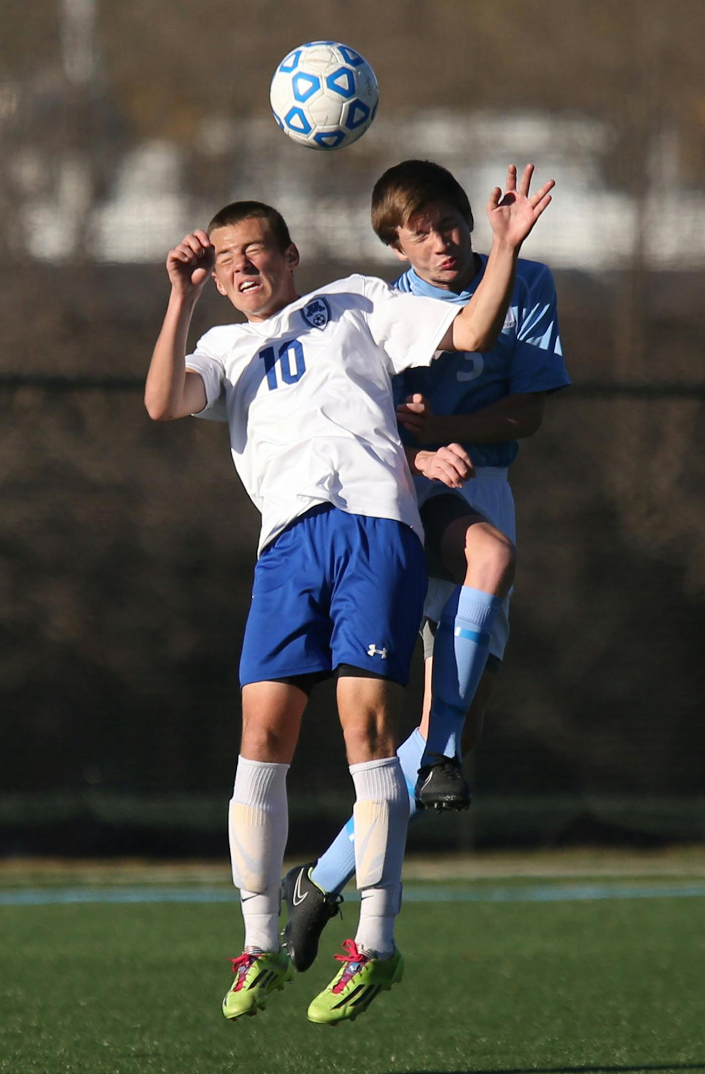 Minnetonka&#x2019;s Suad Suljic battled with Bloomington Jefferson&#x2019;s Luke Yueil during the section finals.