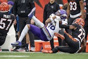 Vikings receiver Justin Jefferson played his first full game in more than two months last week in Cincinnati. 