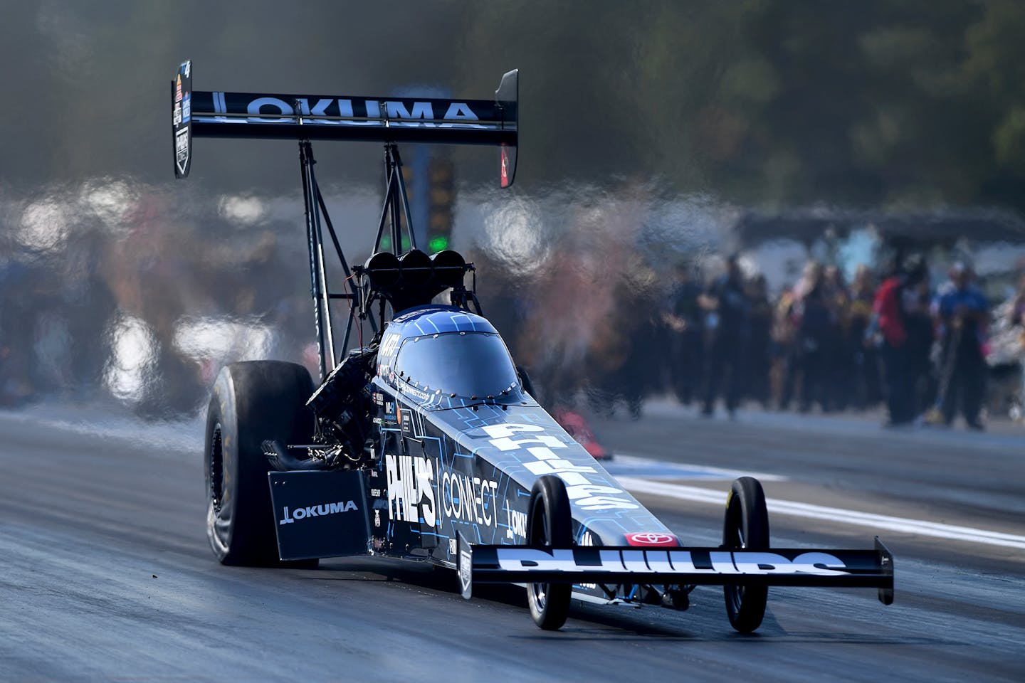 Justin Ashley earns top qualifying spot in Top Fuel at NHRA Lucas Oil