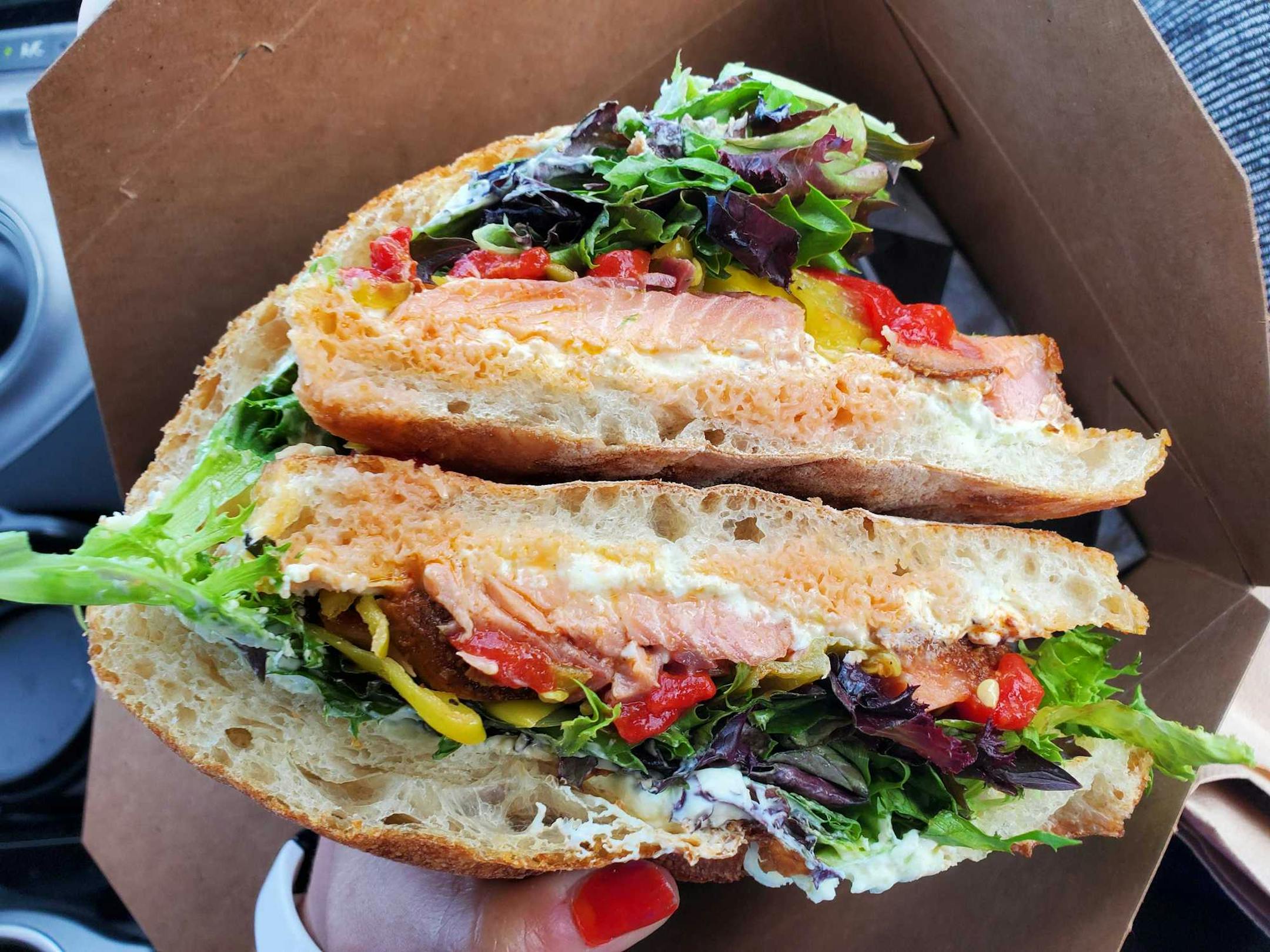 Cajun Finn sandwich from Northern Waters Smokehaus in Duluth.