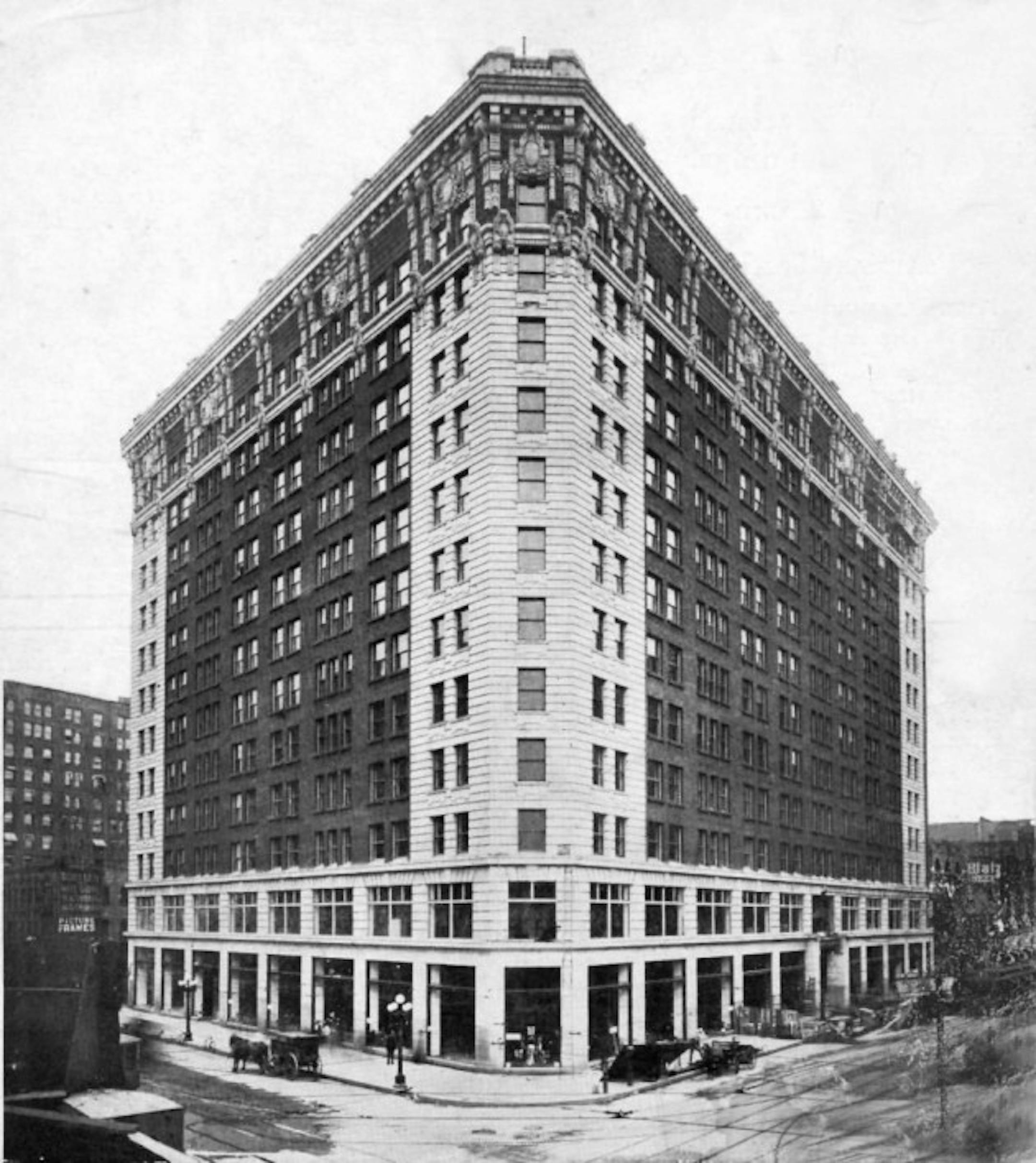 An undated photo of the Plymouth Building in its early days from the Star Tribune archives