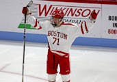 Boston University's Macklin Celebrini is generally projected to be the first overall pick in the NHL draft.