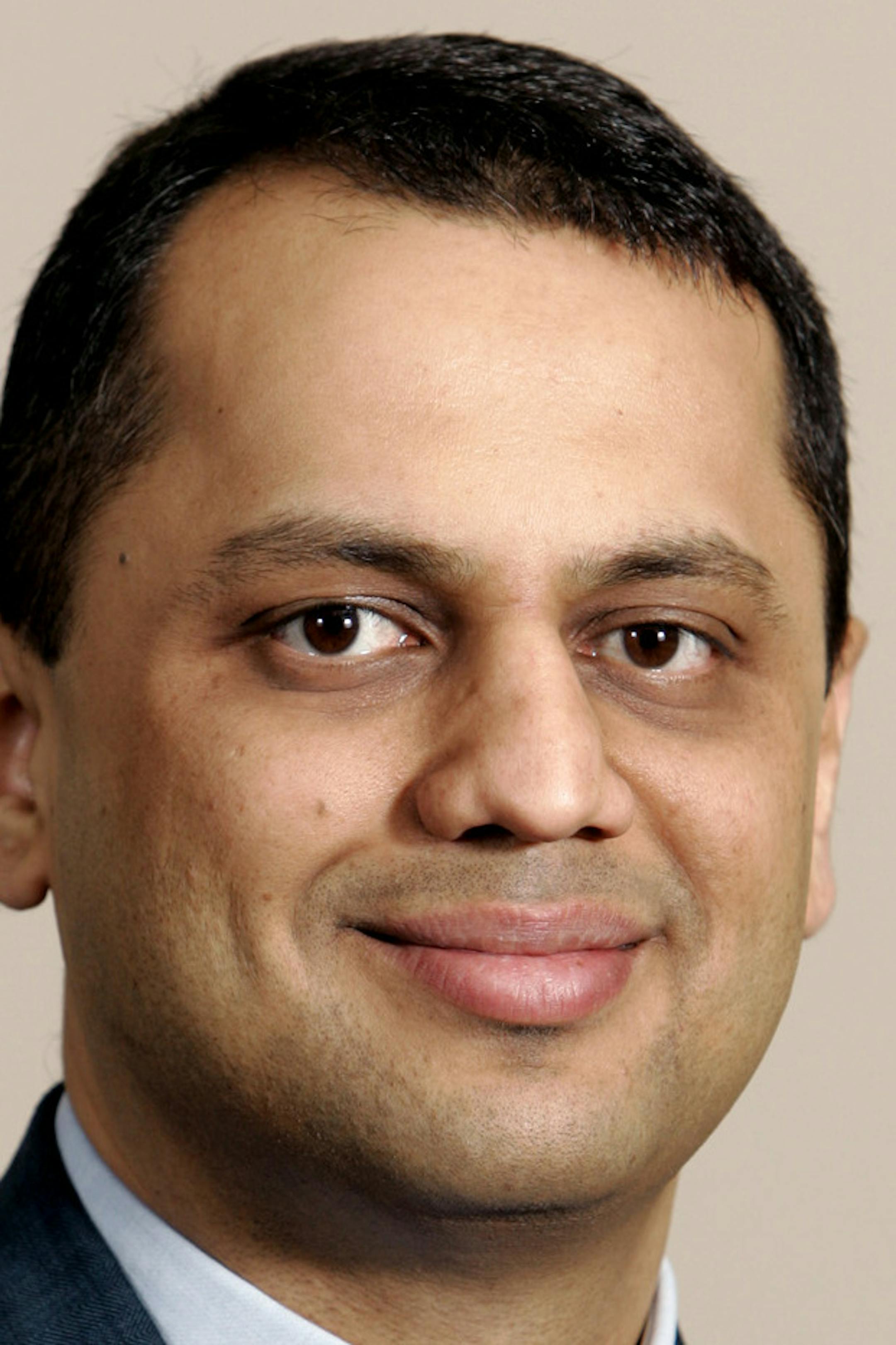 Portrait of College of Business (marketing) faculty Avinash Malshe. Taken April 28, 2006.