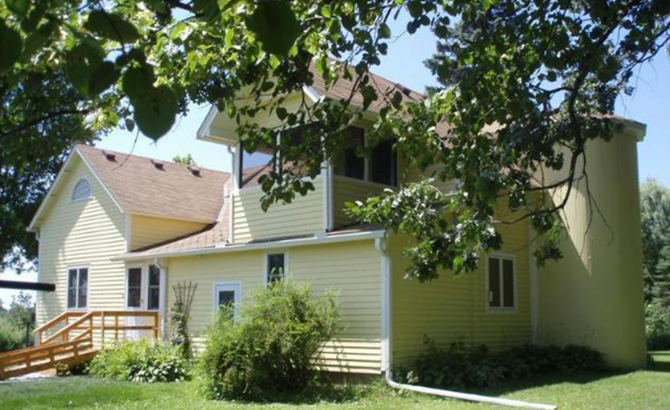 ... Dalbo Township
Built in 1925, this two-bedroom, two-bath house has 1,949 finished square feet and features hardwood floors, vaulted, cedar-paneled ceilings, French doors, free-standing fireplace, partial unfinished basement, barn and studio on a 35-acre lot. Listed by Carol Clark, Lakes Sotheby's International Realty, 952-230-3101.