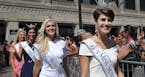 Miss Minnesota, Madeline Van Ert is introduced during Miss America Pageant arrival ceremonies Tuesday, Aug. 30, 2016, in Atlantic City. The contestant