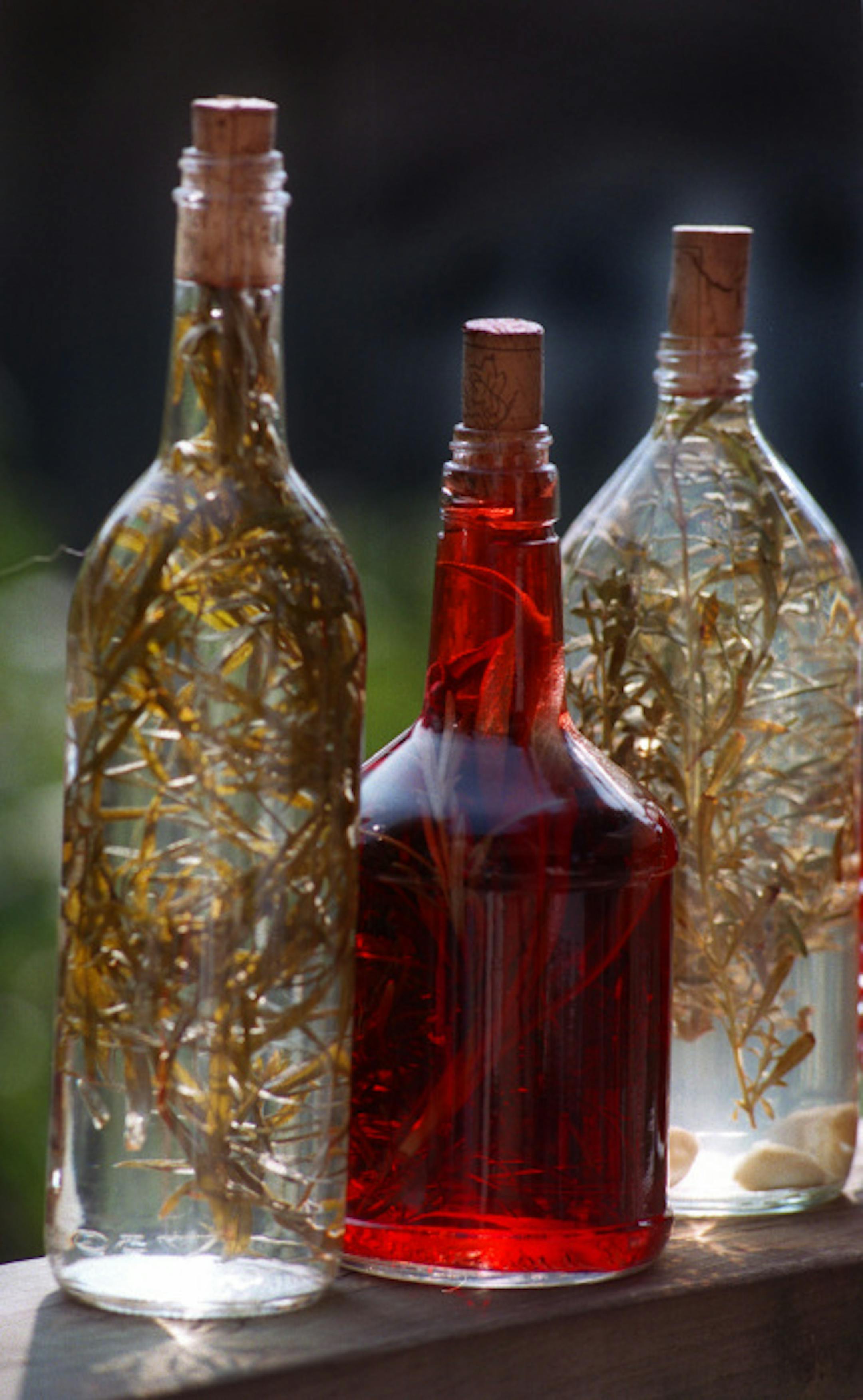 -- Herb and friut vinegars