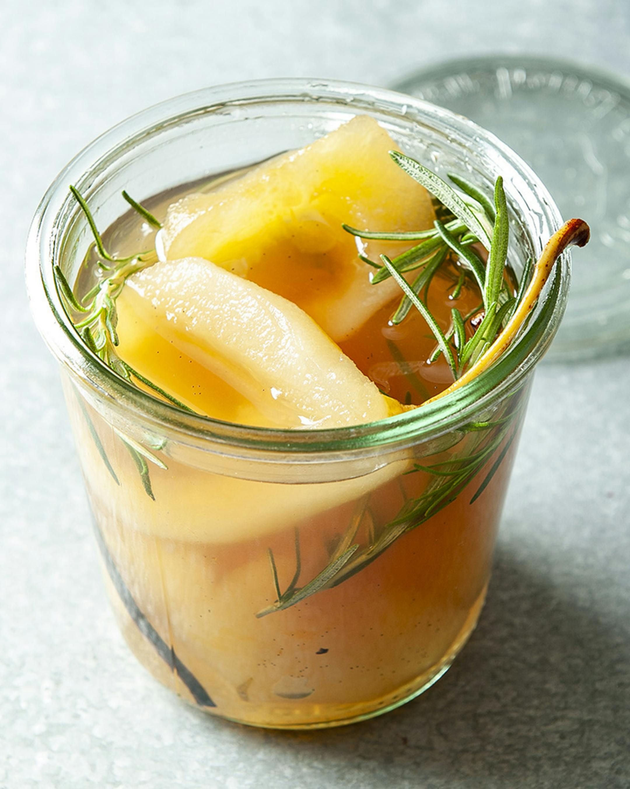 Credit: Mette Nielsen Rosemary and Vanilla Spiced Pears