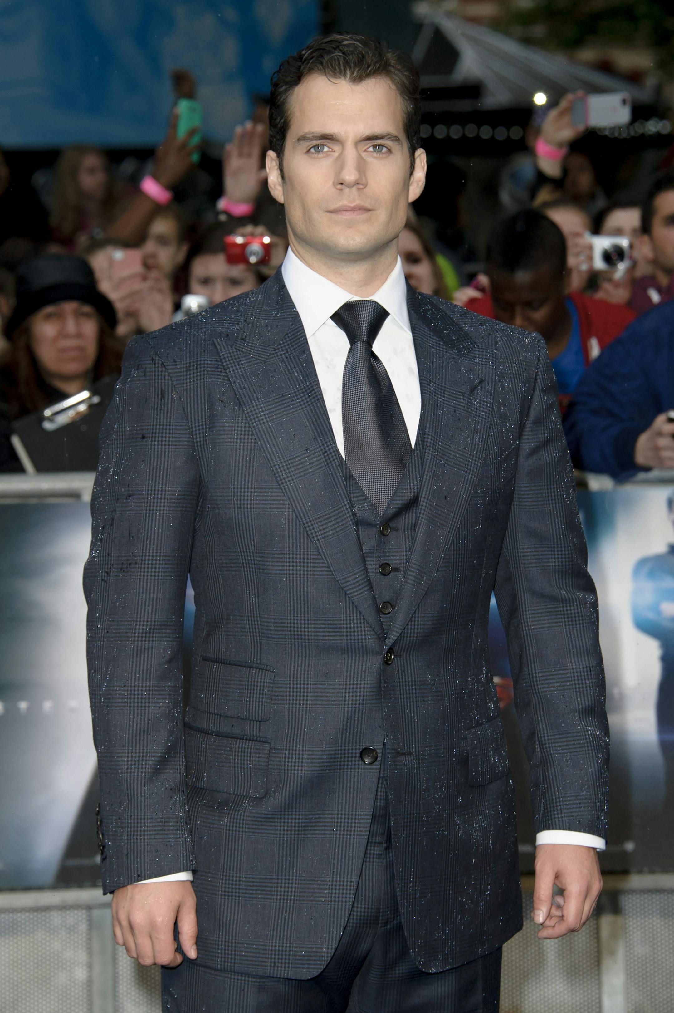 British actor, Henry Cavill arrives for the European Premiere of 'Man Of Steel', London, Wednesday, June 12, 2013. (Photo by Jonathan Short/Invision/AP)