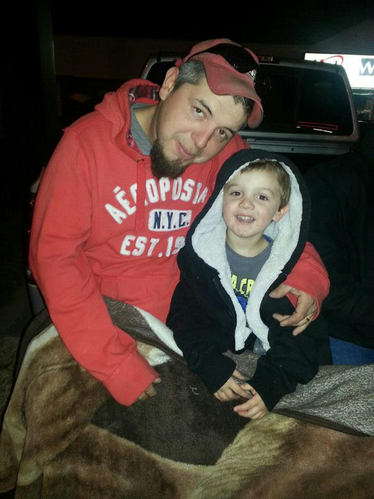 Robert Fenstermacher, who died in a construction accident near New Prague, is shown with his son Matthew.