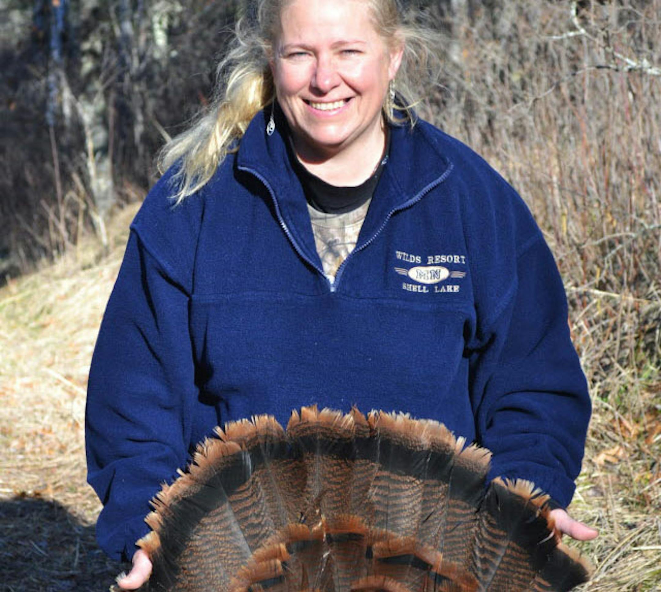 Cheryl Delaney-Olson bagged a turkey on her first turkey hunt ever last spring, part of a mentored hunt sponsored by the Department of Natural Resources and National Wild Turkey Federation.