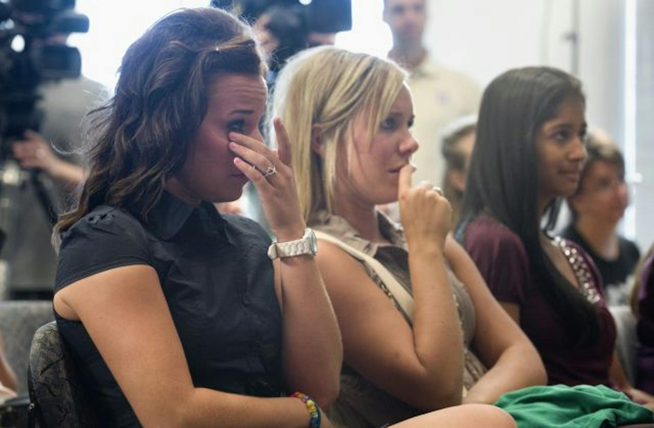 Brandi and Brianna Coulter had to give up soccer because of their injuries.