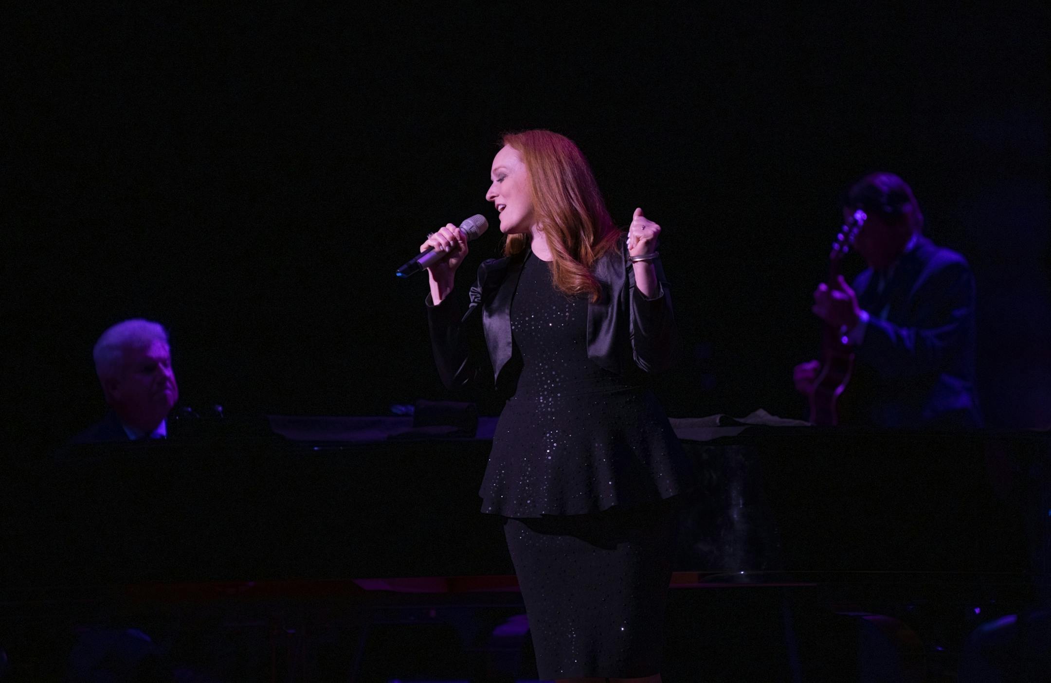 Antonia Bennett warmed up the room for her father, Tony Bennett, at the Orpheum Theatre Sunday night.