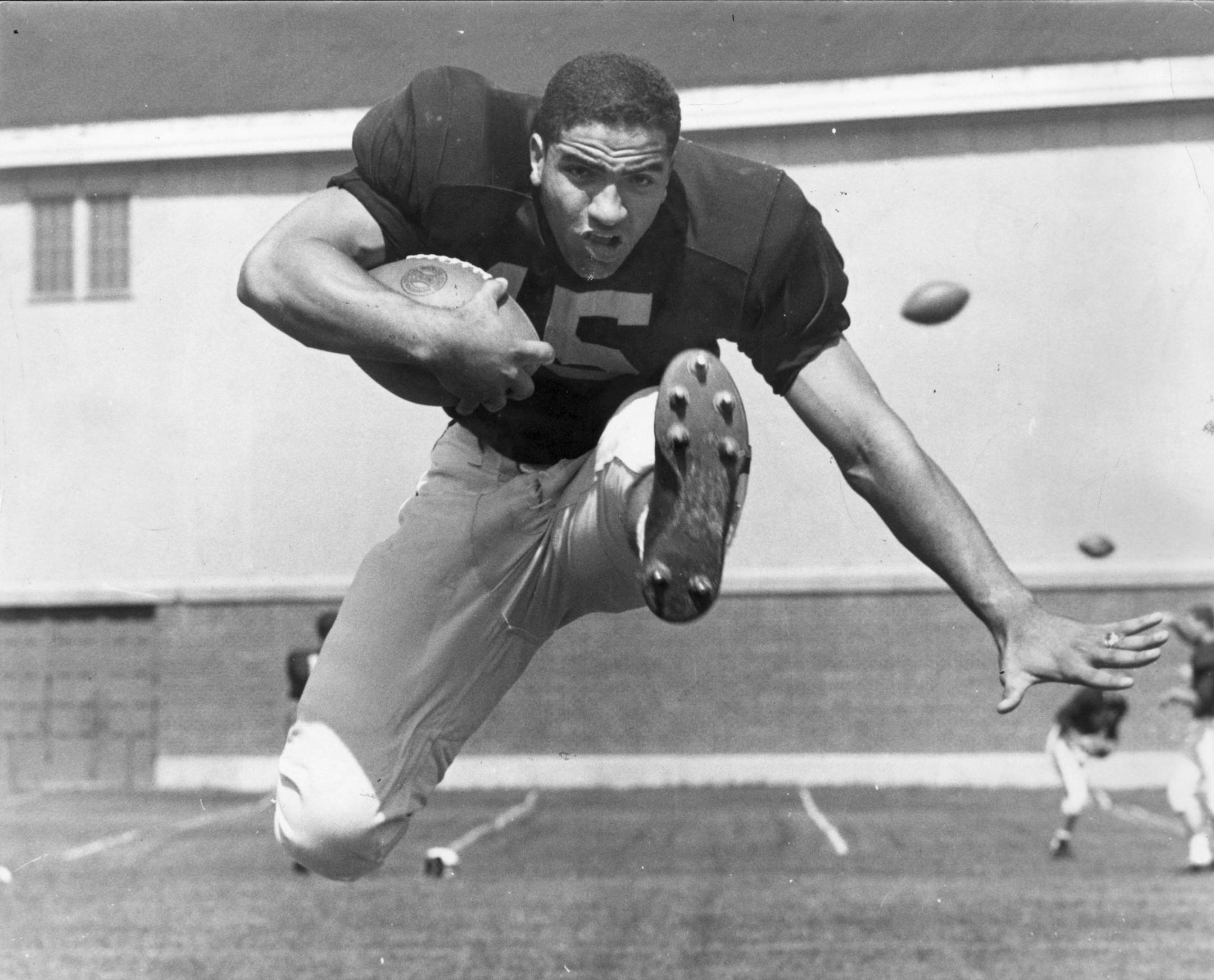 Sandy Stephens, University of Minnesota Gophers football star - December 1959 file photo.