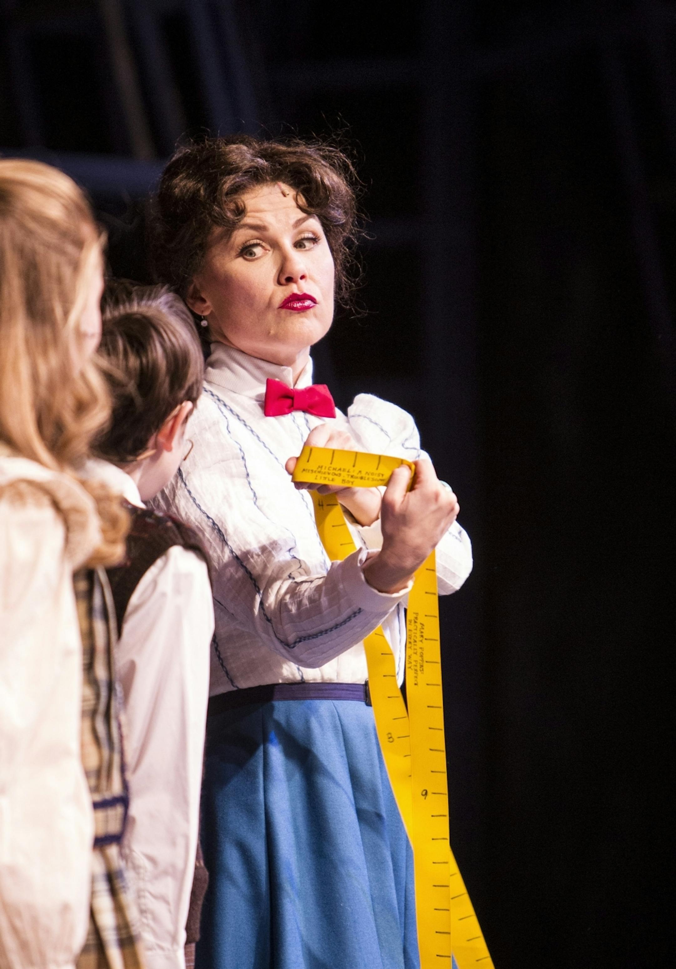 Ann Michels portrays the title character in "Mary Poppins" during dress rehearsal at Chanhassen Dinner Theatres February 26, 2015.